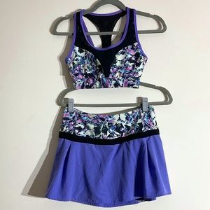 Fit2Run Sports Bra and Matching Tennis Skirt Set